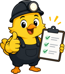 CartCanary mascot holding a checklist