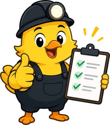CartCanary mascot holding a checklist